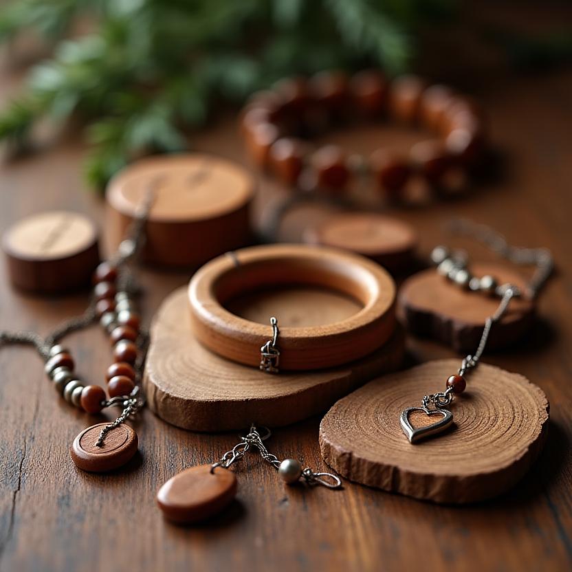 Handmade wooden jewelry ng TalaKahoy Creations
